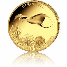 Goldmünzen 4-Coin-Prestige Set Worlds Wildlife Rochen 2023