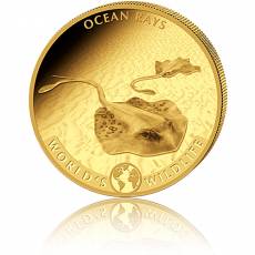 Goldmünzen 4-Coin-Prestige Set Worlds Wildlife Rochen 2023