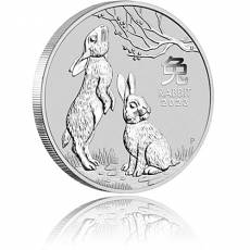 1 kg Silbermünze Australien Lunar III Hase 2023