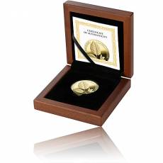 1 Unze Gold Beech Leaf - Buche Germania Mint 100 Mark Polierte Platte 2023