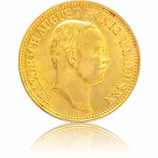 Goldmünze 10 Reichsmark Friedrich August Sachsen 1912 E