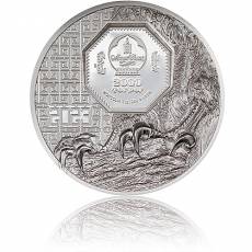 Silbermünze 3 oz Wild Mongolia Falke Polierte Platte 2023