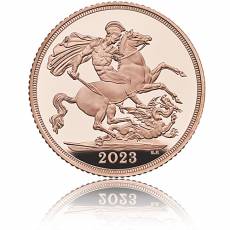 Goldmünze 1 Pfund Coronation Sovereign King Charles 2023