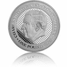 1 oz Silbermünze St. Helena Indien Wildlife Lion Tailed Macaque 2023