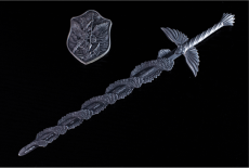 2.5 oz Silver The Sword of St. Michael Schwert des Erzengel Michael Ultra High Relief 2023