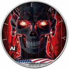 1 oz American Silver Eagle KI Terminator 2023