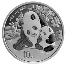 China Panda 30 gramm Silber 2024