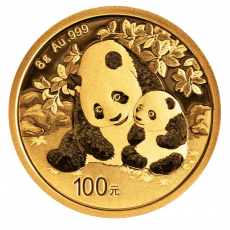 China Panda 8 gramm Gold 2024