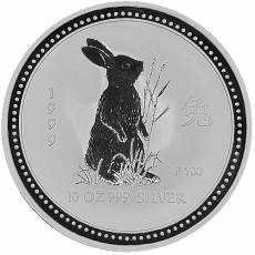 Australien Lunar I Hase 10 Unzen Silber 1999