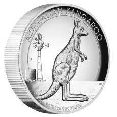 Australian Kangaroo 1 Oz Silber Proof High Relief 2012