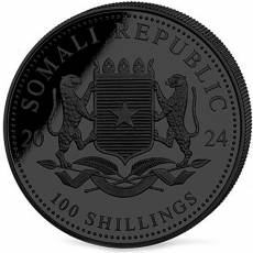 Silbermünzen - Satz Somalia Elefant Black & White 2024