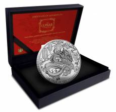 Silbermünze 5 oz Lunar Year of the Dragon Pitcairn Islands 2024