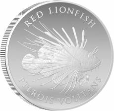 Silbermünze 1 oz Marine Life - Red Lionfish Pitcairn Islands 2023