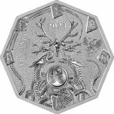 1 Unze Silber Die GERMANISCHE SEHERIN - Witchcraft SEERESS 5 Mark 2023