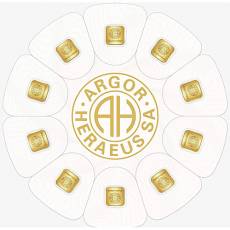 10 x 1 gramm Goldbarren 999,9/1000 Argor-Heraeus GoldSeed