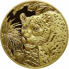 Goldmünze Samoa Jungle Life Jaguar 2024 Prooflike