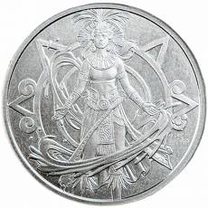 1 oz Aztec Water Deity BU Round