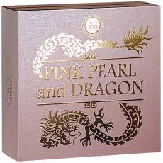 Silbermünze 2 oz Pink Pearl and Dragon Schwarze Perle und Drache 2024