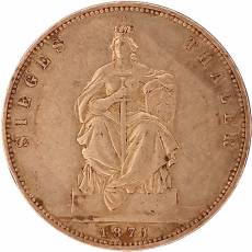 Silbermünze 1 Siegestaler Preußen 1871 schöne Patina