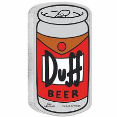 Silbermünze 1 oz The Simpsons Duff Beer PP farbig 2019