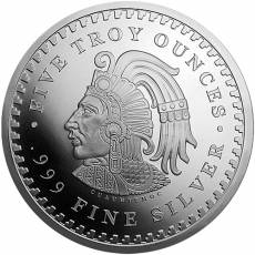 5 oz Silbermünze Aztec Calendar Golden State Mint