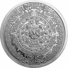 2 Unzen Silbermünze Aztec Calendar Golden State Mint
