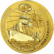 1 Unze Goldmünze Ruanda Nautical Ounce Great Eastern 2023