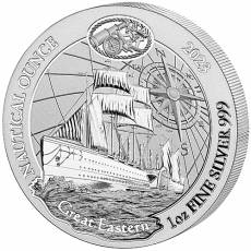 1 Unze Silbermünze Ruanda Nautical Ounce Serie - Great Eastern 2023