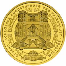 100 € Gold Kloster Augustusburg und Falkenlust 2018 (1/2 Unze)