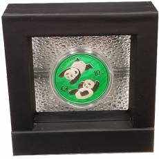 Silbermünze 30 gramm China Panda Space Green 2022