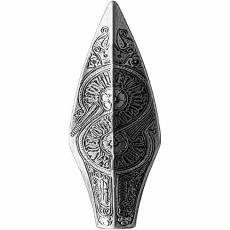 Silber 1/4 oz Arrowhead Antik Finish 3D Form