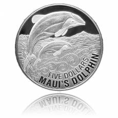 Mauis Dolphin 1 Oz Silber Proof + Box + Zertifikat (2010)
