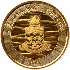 Goldmünze 1/10 oz Cayman Islands Marlin Speerfisch Proof Like 2023