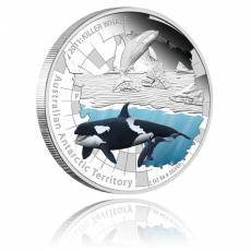 Australian Antarctic Territory Whale 1 Oz Silber Proof (2010)