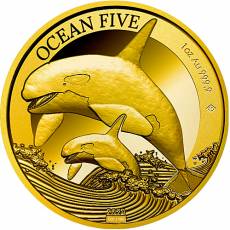 Goldmünze 1 oz Ocean Five Orca PP 2024