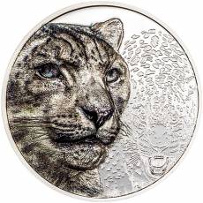 Silbermünze 1 oz Wild Mongolia Snow Leopard Ultra High Relief 2024