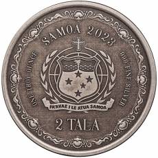 1 Unze Silbermünze Mermaid Rising Antik Finish 2023