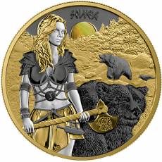 1 Unze Silber Walküre Valkyries Walküre Solveig Valhalla Germania Mint 2024