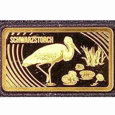 16 x kleine Gold - Anlagebarren Rückkehr der Wildtiere 9999 Feingold PP