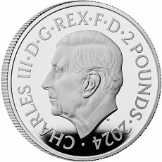 Britannia 1 Unze Silber Polierte Platte 2024