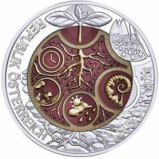 Silbermünze 25 Euro Niob Edaphon – Lebendiger Boden Österreich 2024