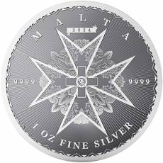Silbermünze 1 oz Malteserkreuz 2024