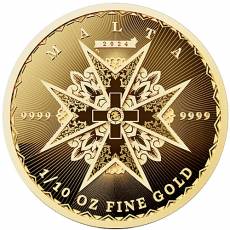 Goldmünze 1/10 oz Malteserkreuz 2024