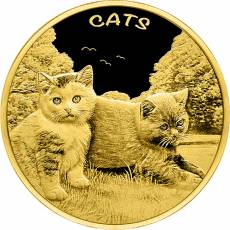 Goldmünze 1 oz Fiji Cats Prooflike 2024
