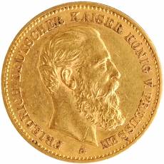20 Reichsmark Friedrich III Preussen Dreikaiserjahr Goldmünze 1888