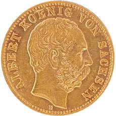 Goldmünze 10 Reichsmark Albert Sachsen 1898