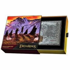 5 oz Silber Premium Herr der Ringe - Mittelerde Karte Lord of the Rings™ 2024