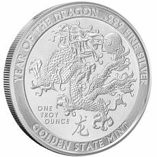 1 oz Year of the Dragon Silver Round