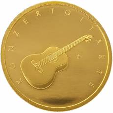 Goldmünze 50 Euro Musikinstrumente-Konzertgitarre 2022