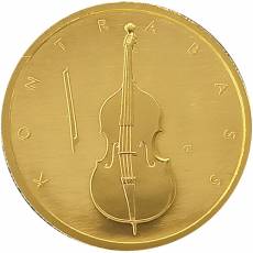 Goldmünze 50 Euro Musikinstrumente-Kontrabass 2018